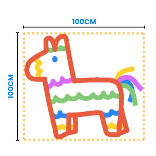 Extra large piñata, 100cm